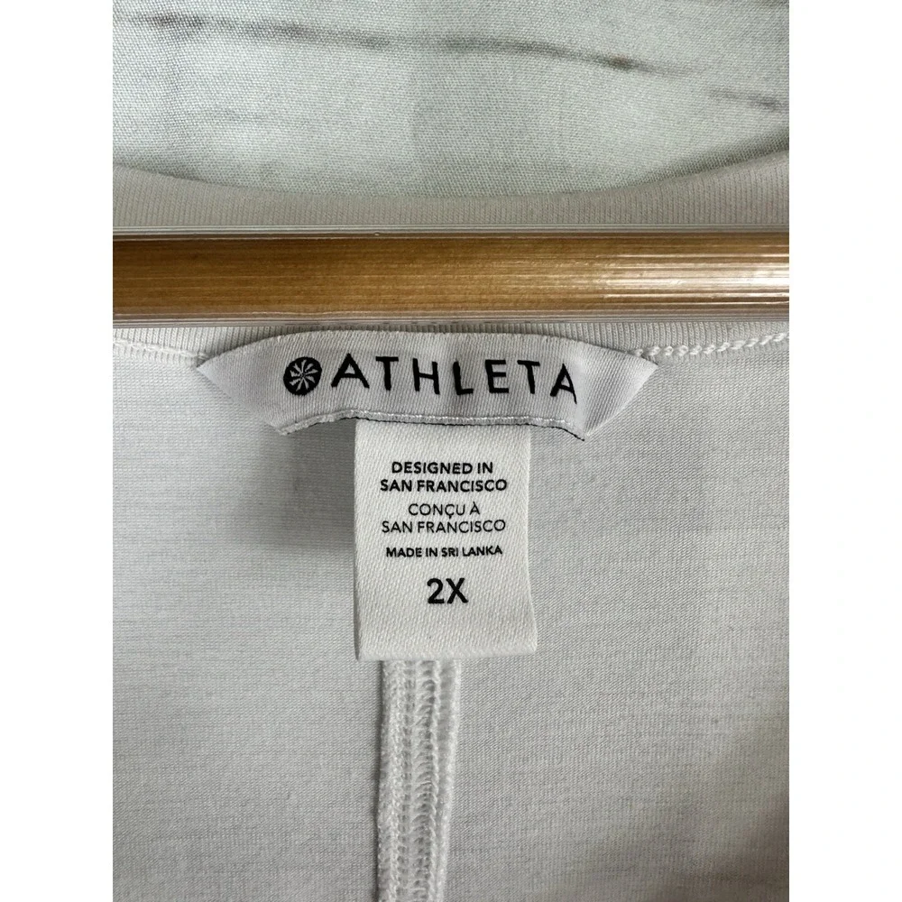 Athleta Women's Embody‎ Twist-Front Top Size 2XL White Pullover